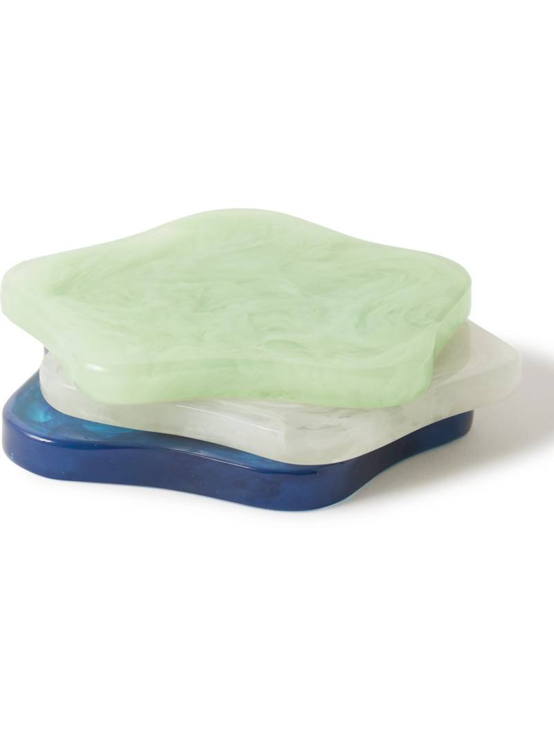 The Conran Shop - Glazed Resin Coaster Set - Men - Multi von The Conran Shop