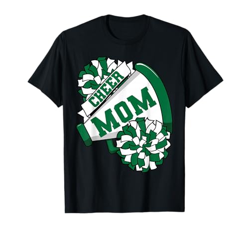 Jubeln Sie Mama für die stolze Mama Ihrer Lieblings-Cheerleaderin Green zu T-Shirt Jubeln Sie Mama für die stolze Mama Ihrer Lieblings-Cheerleaderin Green zu T-Shirt von The Cool Cheer Team Spirit Wear