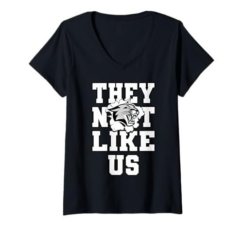 Damen Nicht wie Cougars Back to School Spirit T-Shirt mit V-Ausschnitt Damen Nicht wie Cougars Back to School Spirit T-Shirt mit V-Ausschnitt von The Cool Team Spirit Wear