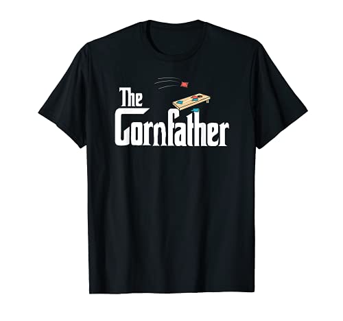Herren Lustiges Cornhole The Cornfather lustiges Geschenk für Väter T-Shirt von The Cornfather Cornhole Mens Gift Wrinkled Hippie