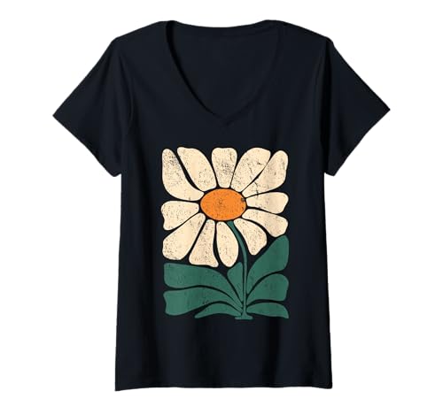 Damen Niedliche Gänseblümchen für Gärtner & Cottagecore T-Shirt mit V-Ausschnitt Damen Niedliche Gänseblümchen für Gärtner & Cottagecore T-Shirt mit V-Ausschnitt von The Cottagecore Garden