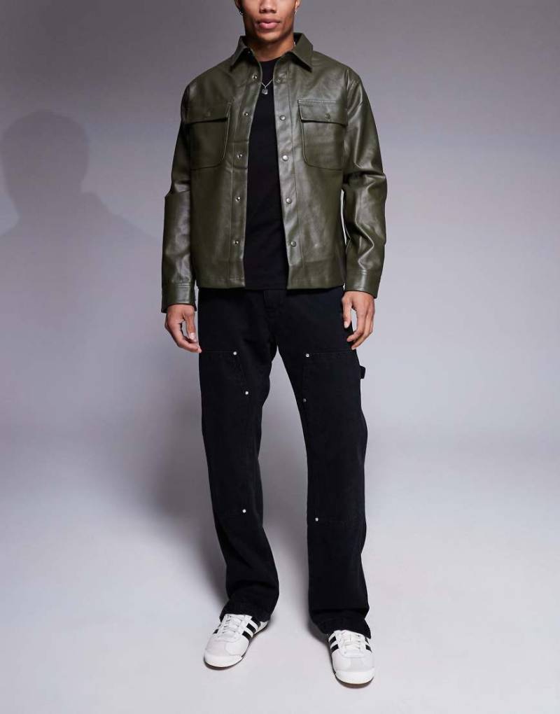 The Couture Club - Carpenter-Jeans in schwarzer Waschung mit Nietendesign von The Couture Club