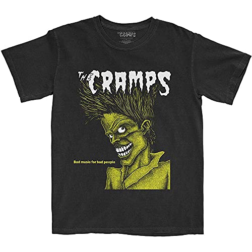 The Cramps T Shirt Bad Music Band Logo Nue offiziell Herren Schwarz XL von Rockoff Trade