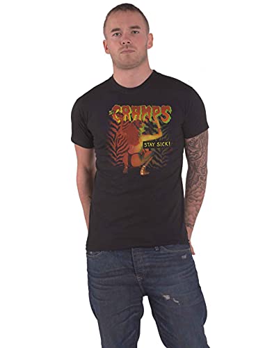 The Cramps T Shirt Stay Sick Band Logo Nue offiziell Herren Schwarz XXL von The Cramps