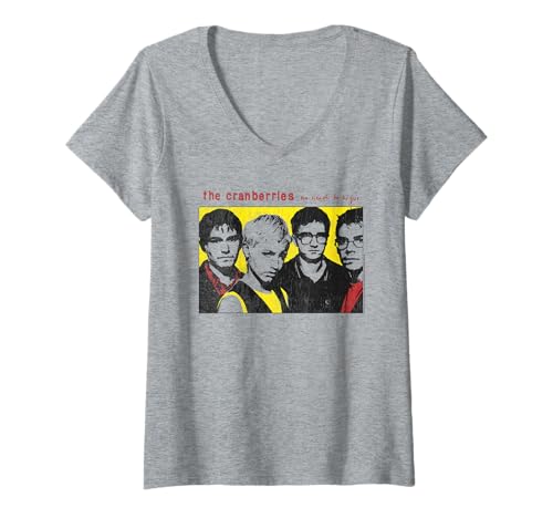 Damen The Cranberries No Need to Argue Close-Up Photo Vintage Band T-Shirt mit V-Ausschnitt Damen The Cranberries No Need to Argue Close-Up Photo Vintage Band T-Shirt mit V-Ausschnitt von The Cranberries
