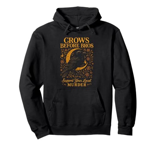 Crows Before Bros unterstützen Ihre lokalen Murder Crow Raven Women Pullover Hoodie von The Crow Life Merch Store