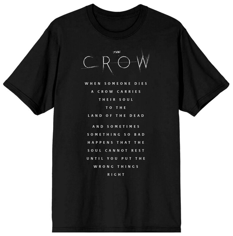 The Crow T-Shirt - Dead Quote - M bis L - für Männer - Größe M - schwarz  - Lizenziertes Merchandise! von The Crow