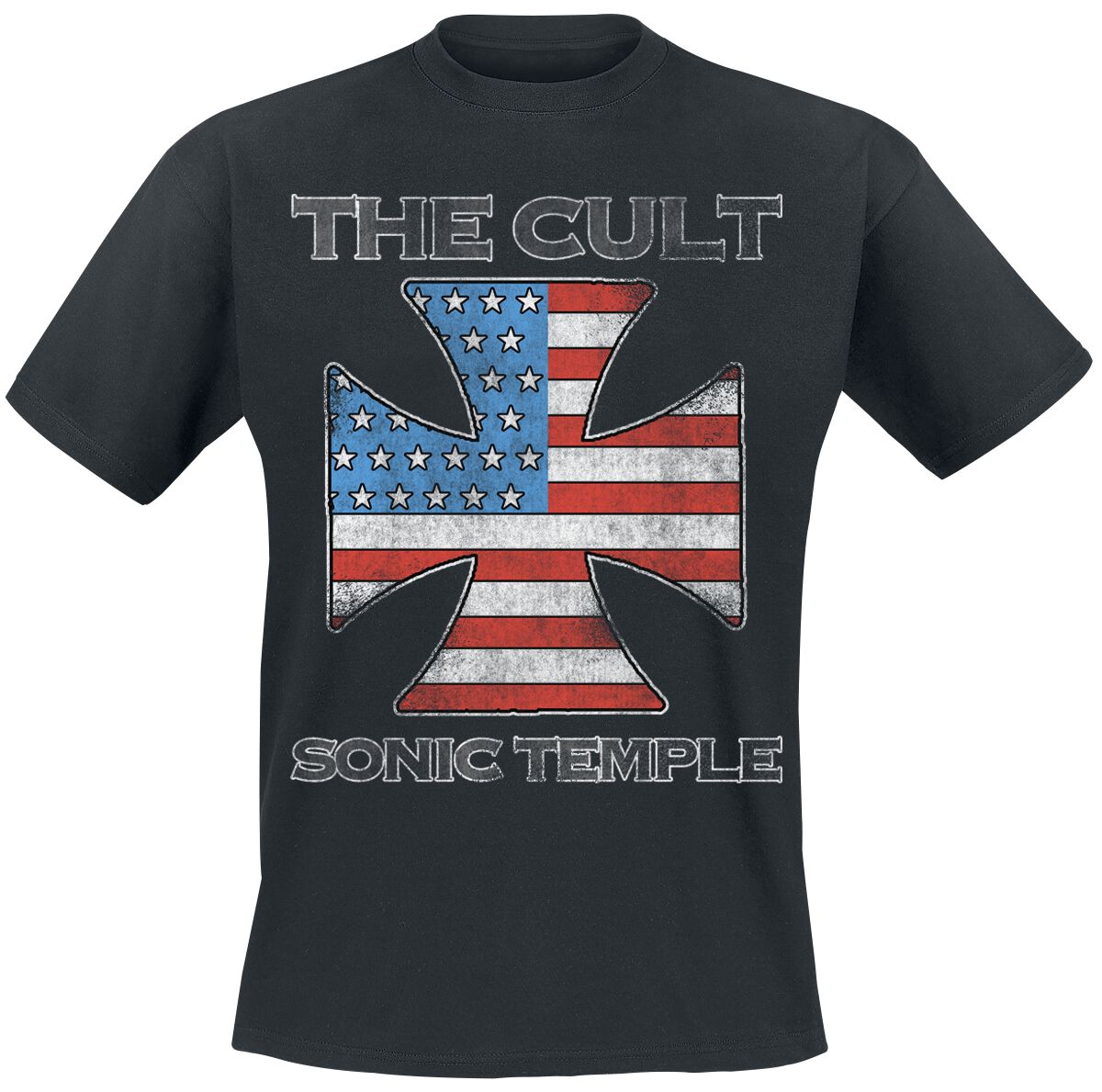 The Cult US IRON CROSS T-Shirt schwarz in L von The Cult