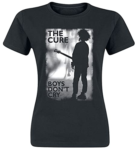 The Cure Boys Don't Cry Frauen T-Shirt schwarz XXL 100% Baumwolle Band-Merch, Bands von The Cure