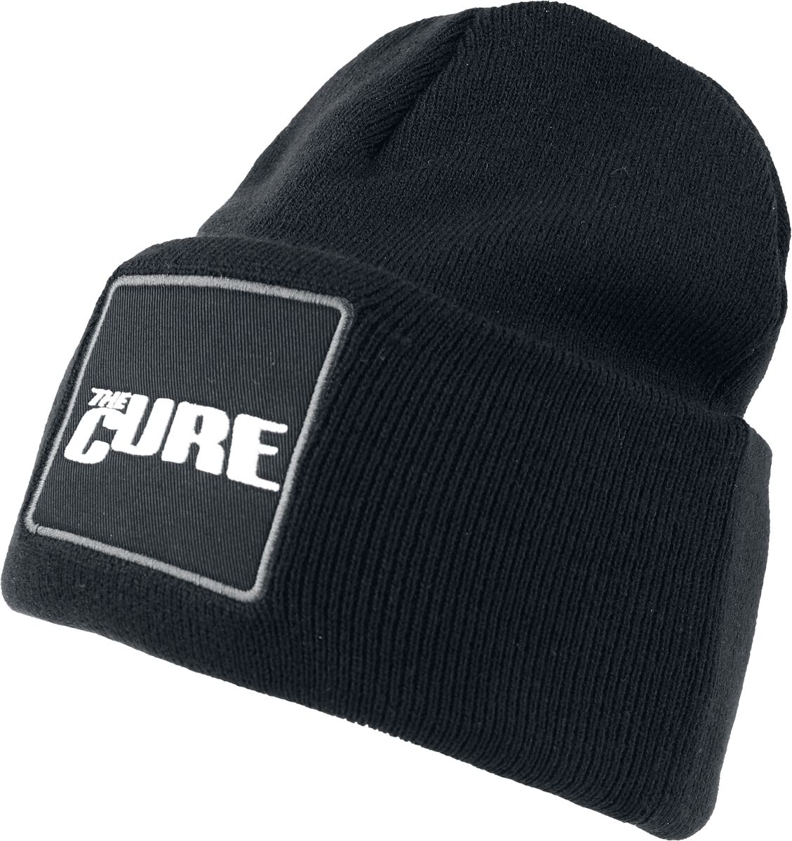 The Cure Mütze - Amplified Collection - Patch Beanie - schwarz  - Lizenziertes Merchandise! von The Cure