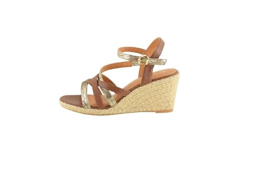 The Divine Factory Damen Bali Sandale, Camel, 39 EU von The Divine Factory