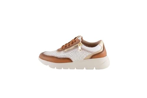 THE DIVINE FACTORY Damen Uran Sneaker, Camel, 36 EU von THE DIVINE FACTORY