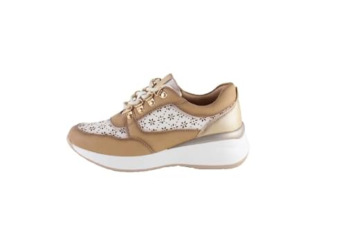 THE DIVINE FACTORY Damen Urana Sneaker, Camel, 37 EU von THE DIVINE FACTORY