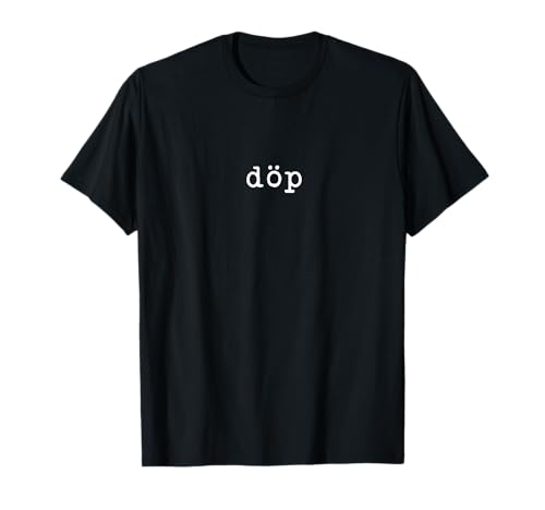 The Döp Damen T-Shirt Schwarz S Einfarbig Klassisch Standardlänge Pull-On Baumwolle 50% Polyester 50% Unisex-Erwachsene, Unisex-Jugendliche Frauen von The Döp