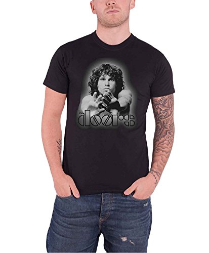 The Doors T Shirt Jim Morrison Break On Through Fade offiziell Herren Schwarz L von The Doors