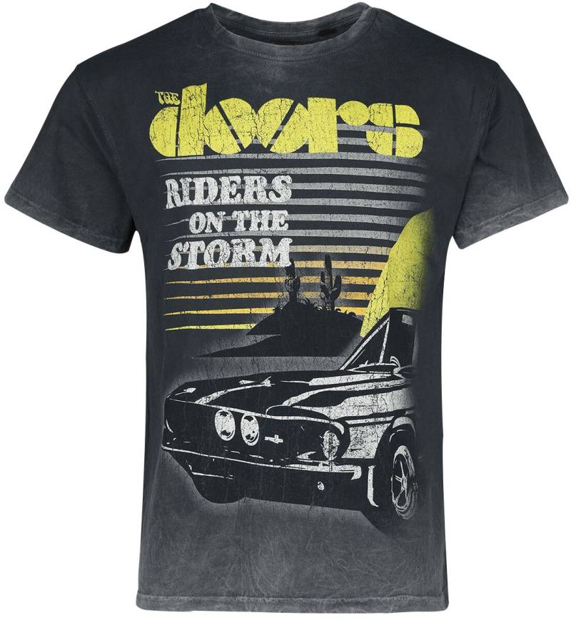 The Doors T-Shirt - Riders On The Storm - L bis 4XL - für Männer - Größe XXL - grau  - Lizenziertes Merchandise! von The Doors