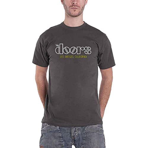 The Doors T Shirt Summer Glare Jim Morrison Band Logo offiziell Herren Nue Grau M von The Doors