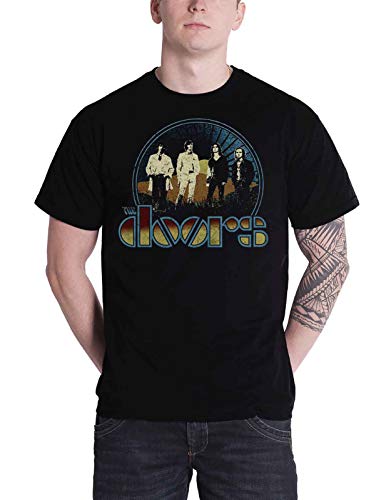 The Doors T Shirt Vintage Field Band Logo Jim Morrison Nue offiziell Herren L von The Doors