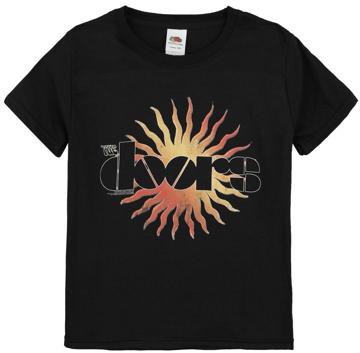 The Doors T-Shirt für Kinder - Kids - Sun - für Mädchen & Jungen - schwarz  - Lizenziertes Merchandise! von The Doors