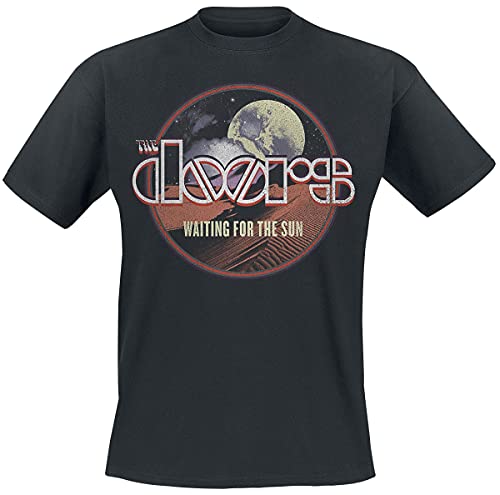 The Doors Waiting for The Sun Männer T-Shirt schwarz M 100% Baumwolle Band-Merch, Bands von The Doors