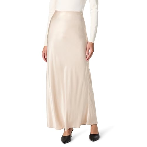 The Drop Alya Silky Slip Maxi Skirt Rock, Tapicoa, Medium von The Drop