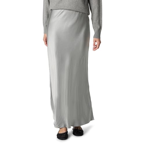 The Drop Alya Silky Slip Maxi Skirt Rock, Ultimatives Grau, XX-Small von The Drop