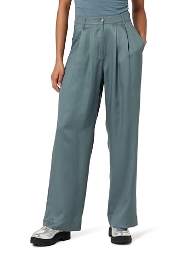 The Drop Amalia Relaxed Pleated Trousers Hose, Stürmisches Wetter, L von The Drop