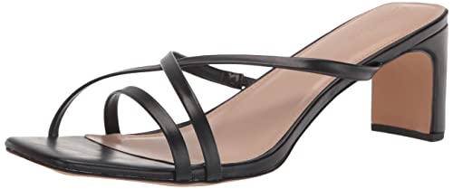 The Drop Amelie Riemchensandalen Karree-Zehenpartie Sandalen mit Absatz, Schwarz, EU 39.5 von The Drop