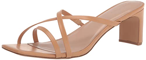 The Drop Amelie Riemchensandalen Karree-Zehenpartie Sandalen mit Absatz, Beige, 39.5 EU von The Drop