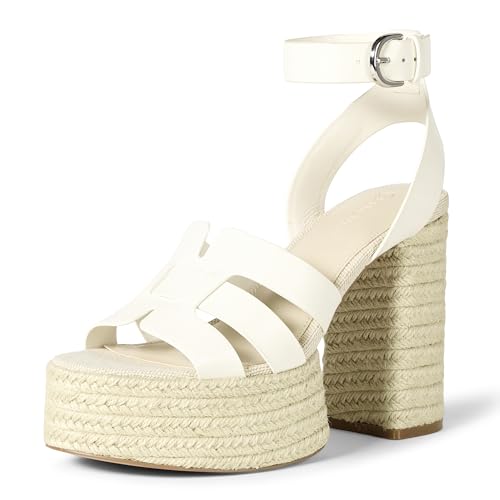 The Drop Bea Platform Heel Plateauabsätze, Weiß, 36 EU von The Drop