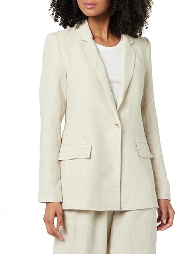 The Drop Blake Langer Blazer, Natürliches Leinen, XL von The Drop