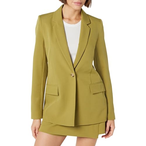 The Drop Blake Langer Blazer, Olivenöl, XXS The Drop Blake Langer Blazer, Olivenöl, XXS von The Drop