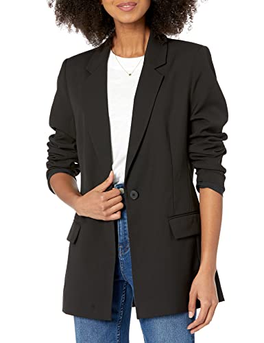 The Drop Blake Long Blazer, Black, XS von The Drop