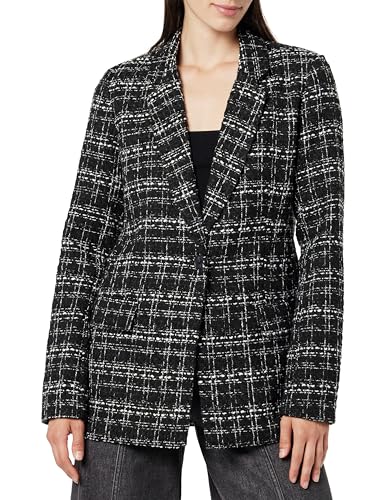 The Drop Blazer für Damen, Blake Lang, Schwarzer Bouclé, 5XL Große Größen von The Drop