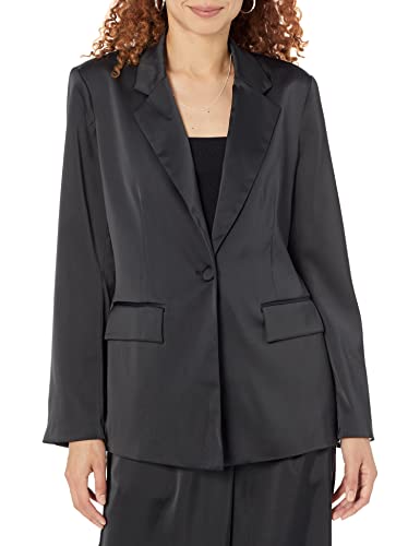 The Drop Blazer für Damen, Zeke Seidiger Stretch, Schwarz, S von The Drop