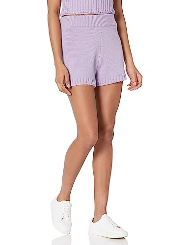 The Drop Damen Adrienne Strick-Shorts zum Hineinschlüpfen, Digitaler Lavendel, XS von The Drop