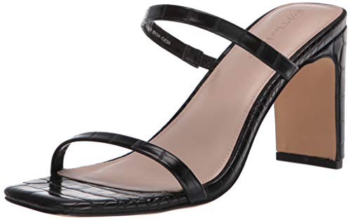 The Drop Damen Avery Square Toe Two Strap High Heeled Sandalen - Schwarz - Gr. 38.5 EU The Drop Damen Avery Square Toe Two Strap High Heeled Sandalen - Schwarz - Gr. 38.5 EU von The Drop