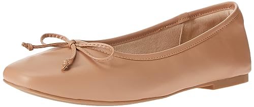 The Drop Damen Ballerinas Pepper mit Schleife, Hellbraun, 37 von The Drop