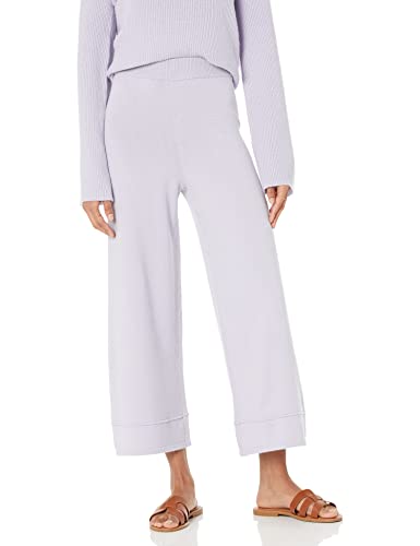 The Drop Damen Bernadette Pull-on Loose Fit Cropped Sweater Pant, Staubviolett, Medium von The Drop