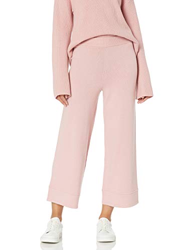 The Drop Damen Bernadette Pull-on Loose Fit Cropped Sweater Pant, Zephyr Pink, 5XL Große Größen von The Drop