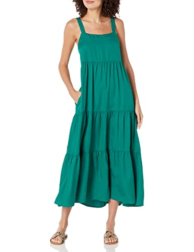 The Drop Damen Britt Maxi-Zeltkleid im Stufendesign, Ultramaringrün, 3XL Große Größen von The Drop