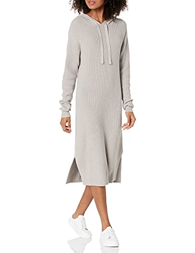 The Drop Damen Claudia kuscheliges Pullover-Midikleid mit Kapuze, Porpoise, XS von The Drop