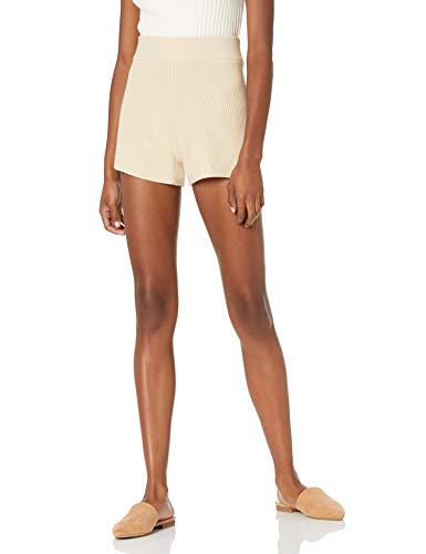 The Drop Damen Faith Rippstrick-Shorts zum Hineinschlüpfen, Creme Brulee, L The Drop Damen Faith Rippstrick-Shorts zum Hineinschlüpfen, Creme Brulee, L von The Drop