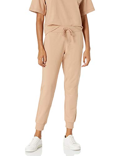 The Drop Damen Grace Jogginghose, extra-weich, Stretch, Rippenbündchen, Praline, XXL Große Größen von The Drop