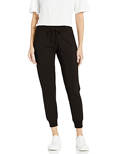 The Drop Damen Grace Jogginghose, extra-weich, Stretch, Rippenbündchen, Schwarz, S von The Drop