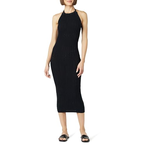 The Drop Damen Jayla Ärmelloses Häkel-Midikleid, Schwarz, XXS The Drop Damen Jayla Ärmelloses Häkel-Midikleid, Schwarz, XXS von The Drop