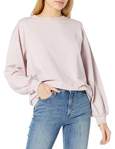 The Drop Damen Kiko Oversize-Sweatshirt mit Rundhalsausschnitt, Ice Pink, XS von The Drop