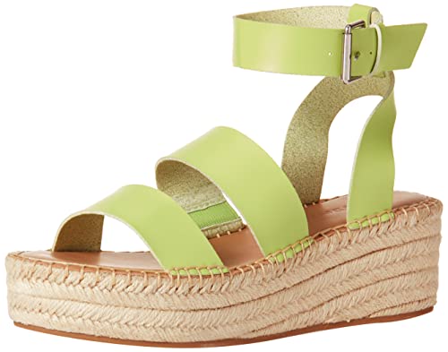 The Drop Damen Listilla Flatform-espadrilles mit Knöchelriemen, Limetteng, 39.5 von The Drop