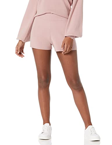 The Drop Damen Marta superweiche Strick-Shorts zum Hineinschlüpfen, Zephyr Pink, M von The Drop