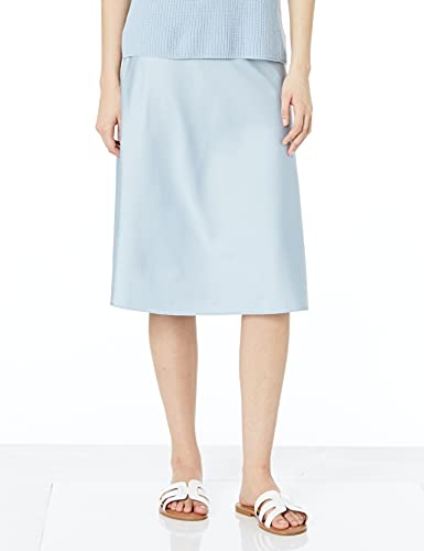 The Drop Damen Maya Rock, seidiger Slip-Skirt-Stil, Hellblau, XXL Große Größen von The Drop